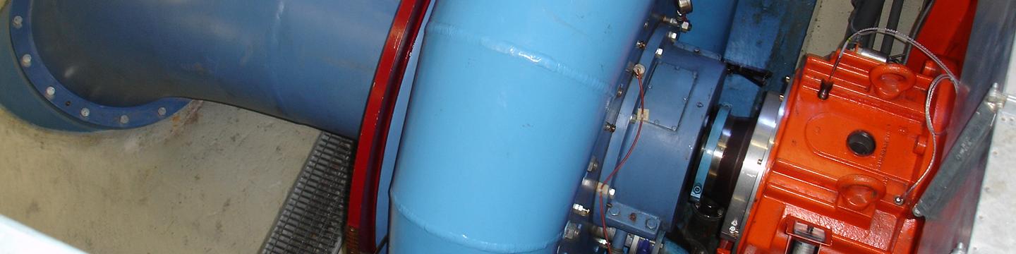 Measurement sensors installed on a pump turbine 