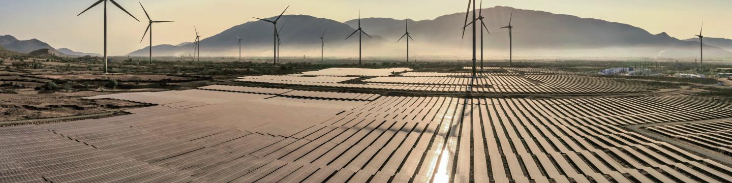 Wind and solar farm in Vietnam