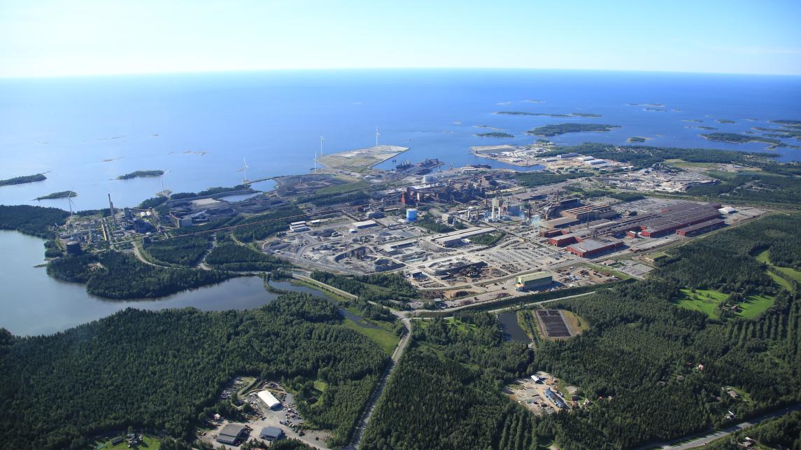 Picture of the SSAB Raahe site in Finland