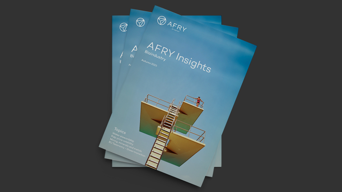 Image showing a stack of AFRY Insights magazines 
