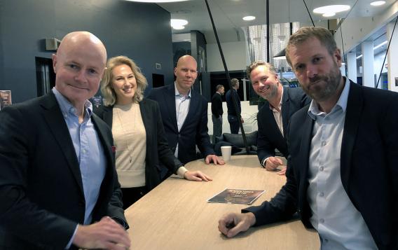 Erik Heilborn, Malin Halldén, Fredrik Lindqvist and Mats Wallin, ÅF, and Fredrik Ekstrand, Cervino Consulting.