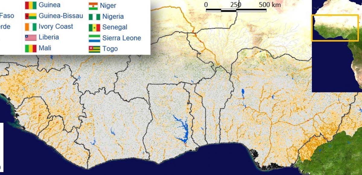 GIS Wasserkraft-Ressourcenkartierung für die ECOWAS-Region 