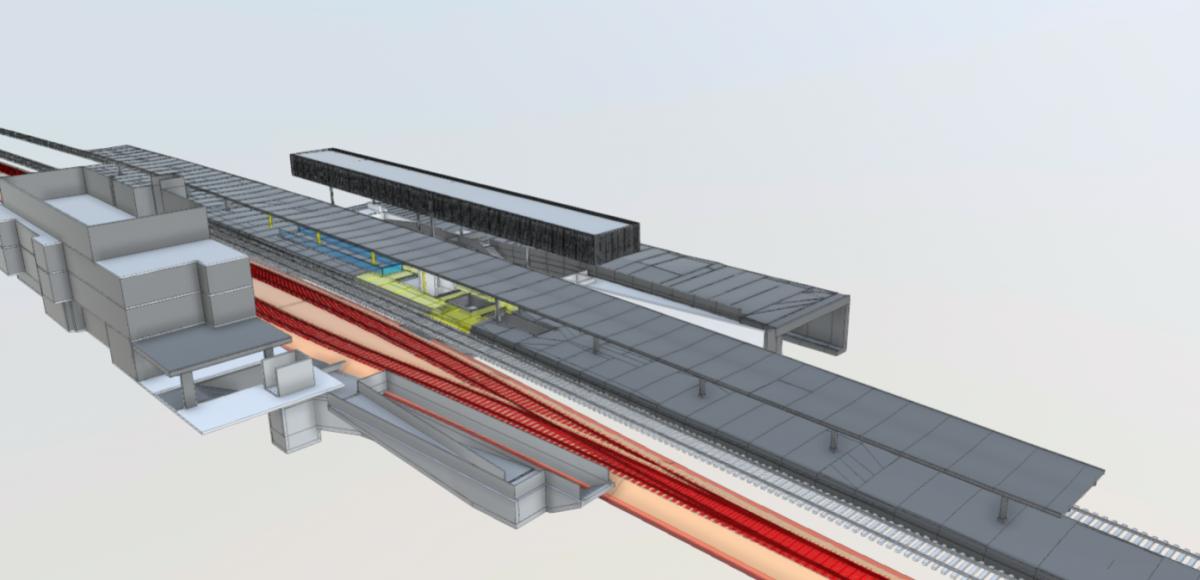 CH_BU Civil_Project_Passenger subway_Station_Küsnacht ZH_BIM_Visualisaton