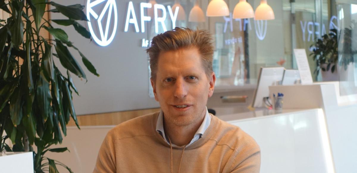 Daniel Sletteberg Loveryd at the AFRY office in Gothenburg, Sweden