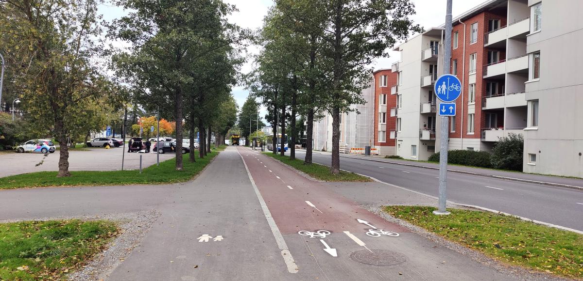 Näkymä suomalaiselle kadulle
