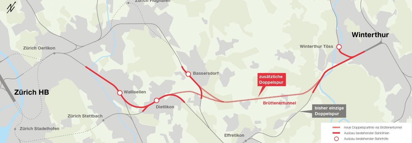 CH_BU Transportation_Overview map_Tunnel Bruettenertunnel