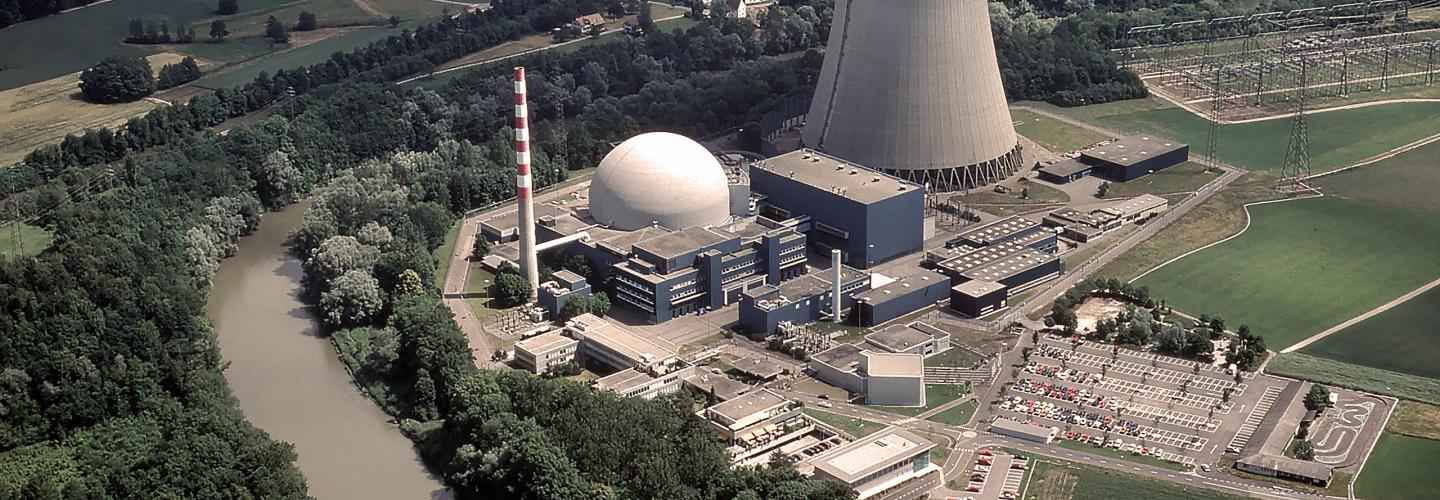 Aerial view of Gösgen Nuclear Power Plant