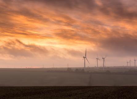 Sunrise on Arras Hill on the Yorkshire Wolds