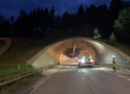 Eidsvoll tunnel inspection Norway