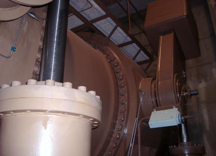 Detail of a powertunnel valve
