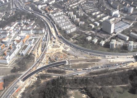 A7 Mühlkreis Autobahn, Baulos Bindermichl – Straßenbau