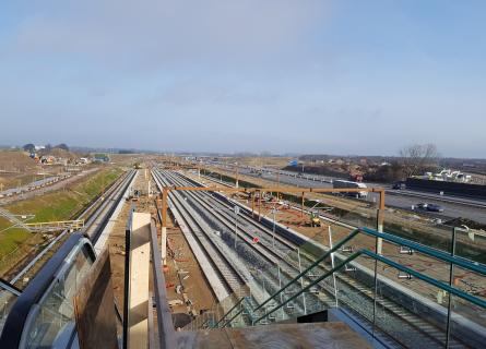 Ringstedbanen set fra station Køge Nord. Foto: AFRY.