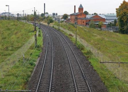 Bild på en järnväg