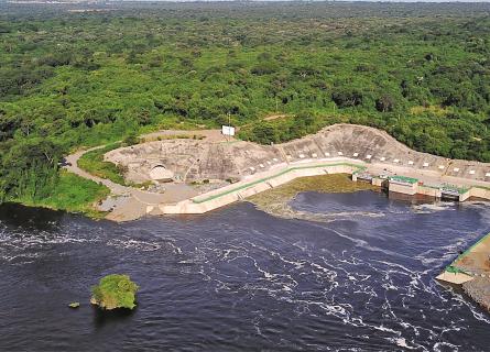 Aerial view of Karuma River