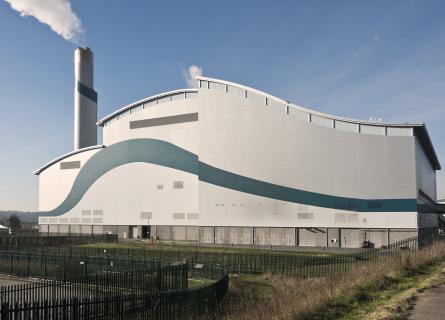Modern waste to energy plant in operation