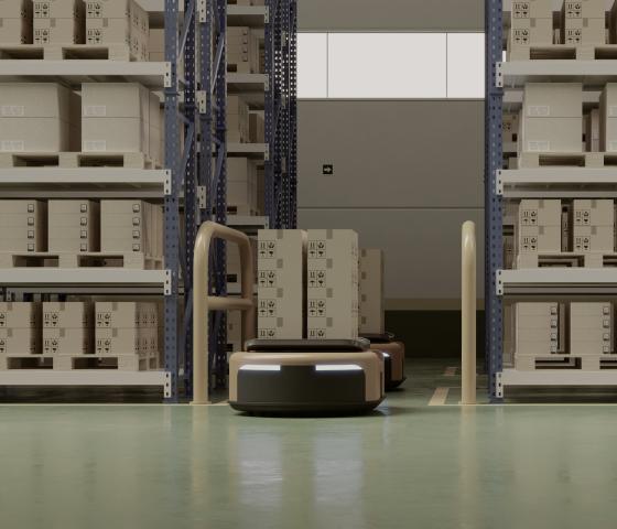 Connected automated guided vehicles (AGV)