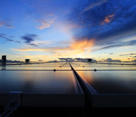 Solar PV Rooftop Beautiful Sky