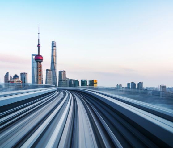 High-speed track in Pudong, Shanghai