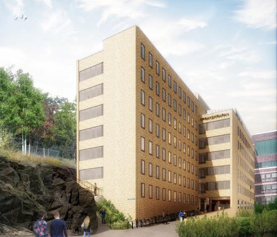 Språkskrapan i Göteborg - Kontorsbyggnad omvandlas till studentbostäder