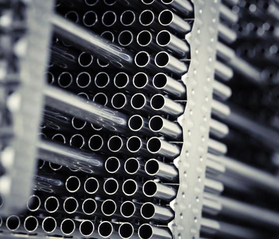 Close up view of fuel rod bundle for a nuclear reactor