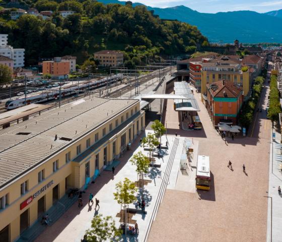 Intermodaler Knotenpunkt - Bahnhof Bellinzona