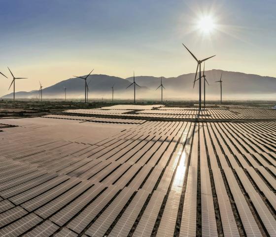 Wind and solar farm in Vietnam