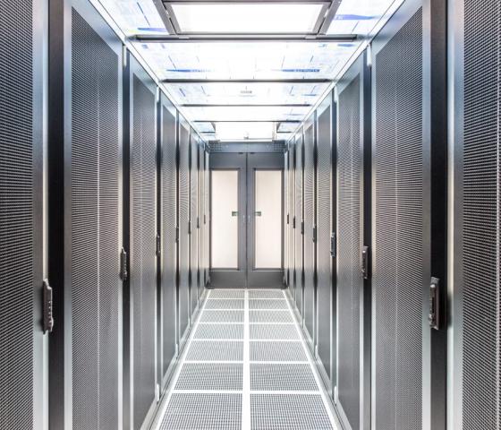 Server room of a datacenter
