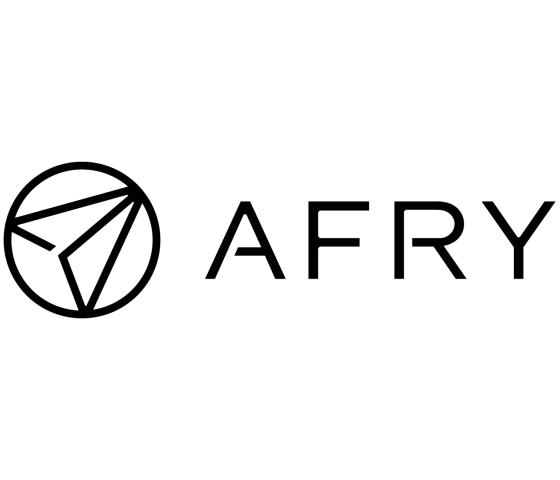 The AFRY logotype and name.