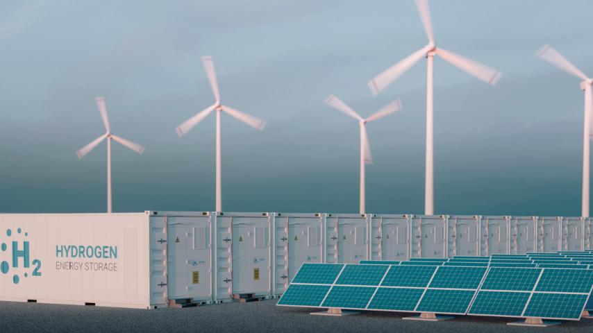 Hydrogen storage and wind turbines